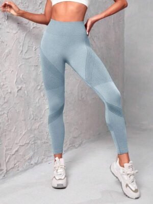 Legging con arruche Azul
