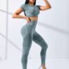 Set deportivo Verde Menta - Camisa legging