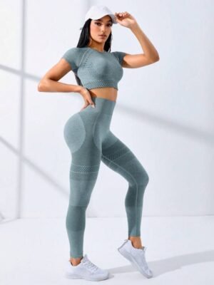 Set deportivo Verde Menta - Camisa legging