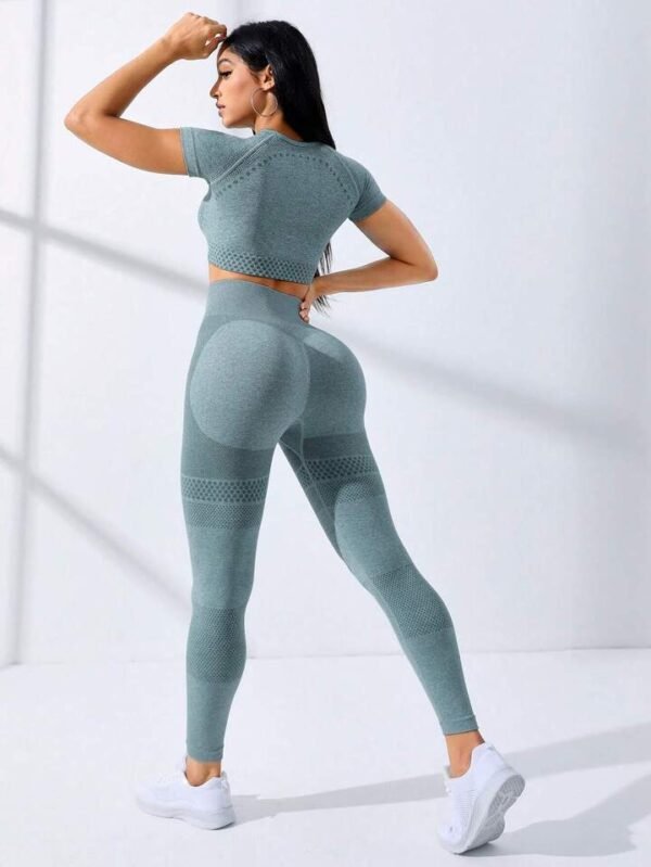 Set deportivo Verde Menta - Camisa legging